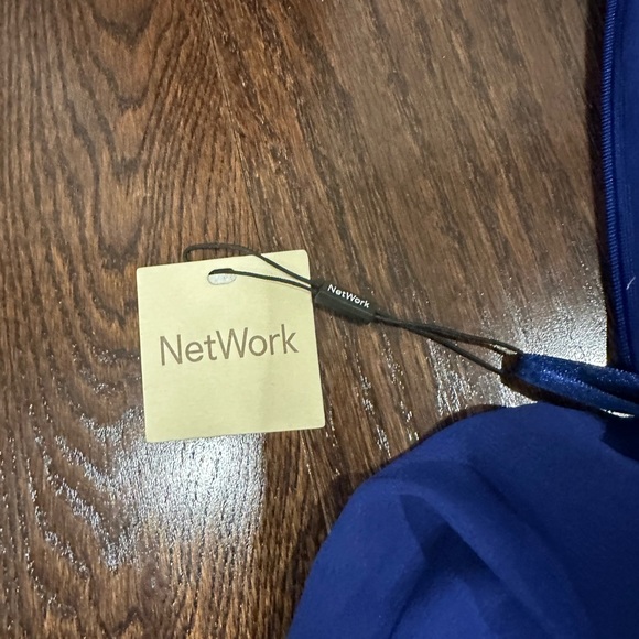 Blue beaded evening gown - Picture 5 of 7